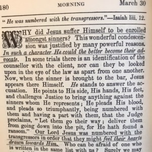 Spurgeon's Morning and Evening Mar 30 AM