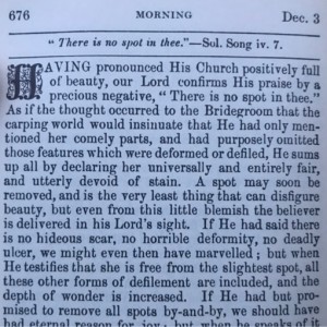 Spurgeon's Morning and Evening Dec 3 AM