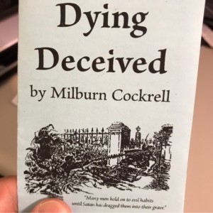 From the Pastor's Desk:  Dying Deceived