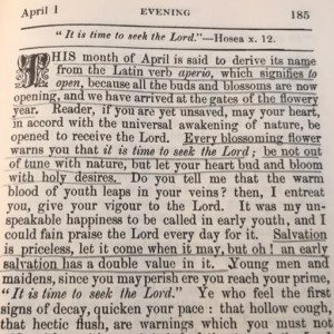 Spurgeon's Morning and Evening Apr 1 PM