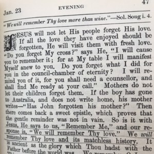 Spurgeon's Morning and Evening Jan 23 PM