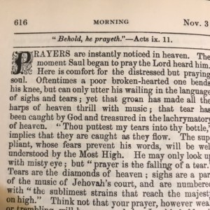 Spurgeon's Morning and Evening Nov 3 AM