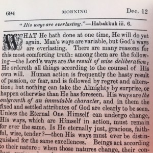 Spurgeon's Morning and Evening Dec 12 AM