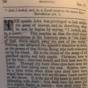Spurgeon's Morning and Evening Jan 17 AM
