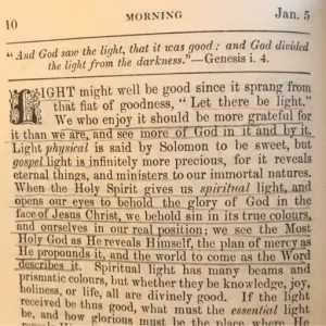 Spurgeon's Morning and Evening Jan 5 AM