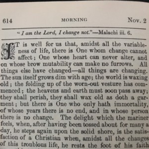 Spurgeon's Morning and Evening Nov 2 AM