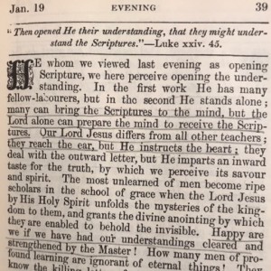 Spurgeon's Morning and Evening Jan 19 PM