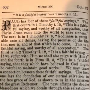 Spurgeon's Morning and Evening Oct 27 AM