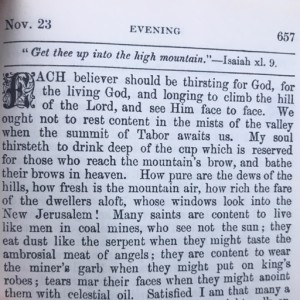 Spurgeon's Morning and Evening Nov 23 PM