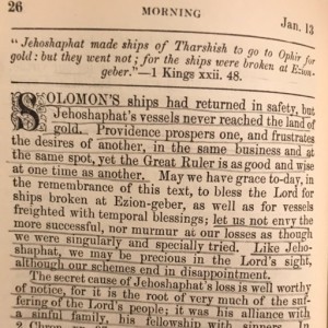 Spurgeon's Morning and Evening Jan 13 AM