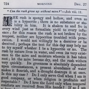 Spurgeon's Morning and Evening Dec 27 AM