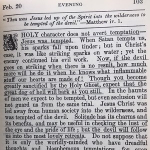 Spurgeon's Morning and Evening Feb 20 PM