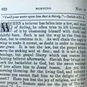 Spurgeon's Morning and Evening Nov 6 AM