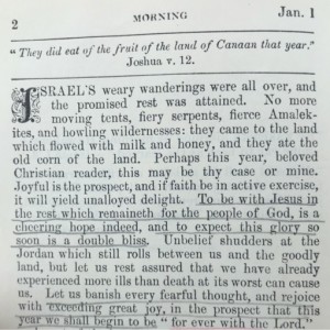 Spurgeon's Morning and Evening Jan 1 AM