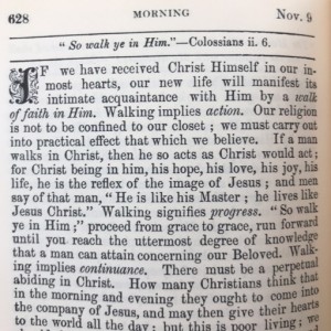 Spurgeon's Morning and Evening Nov 9 AM