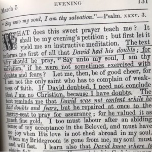 Spurgeon's Morning and Evening Mar 5 PM