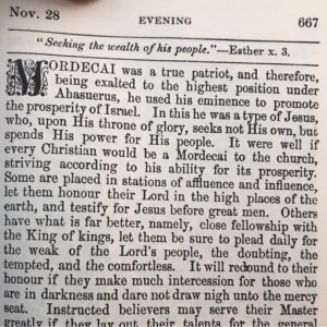 Spurgeon's Morning and Evening Nov 28 PM