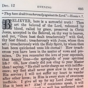 Spurgeon's Morning and Evening Dec 12 PM