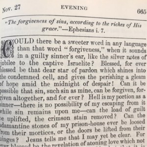 Spurgeon's Morning and Evening Nov 27 PM