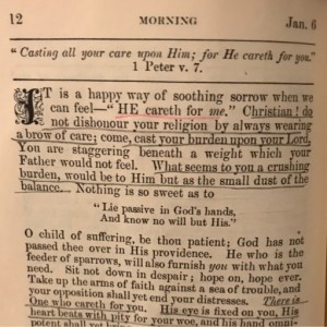 Spurgeon's Morning and Evening Jan 6 AM