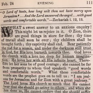Spurgeon's Morning and Evening Feb 24 PM