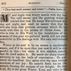 Spurgeon's Morning and Evening Dec 1 AM