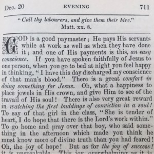 Spurgeon's Morning and Evening Dec 20 PM