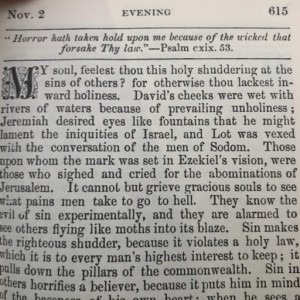 Spurgeon's Morning and Evening Nov 2 PM