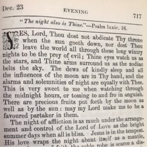 Spurgeon's Morning and Evening Dec 23 PM