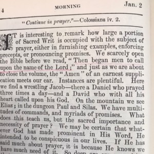 Spurgeon's Morning and Evening Jan 2 AM