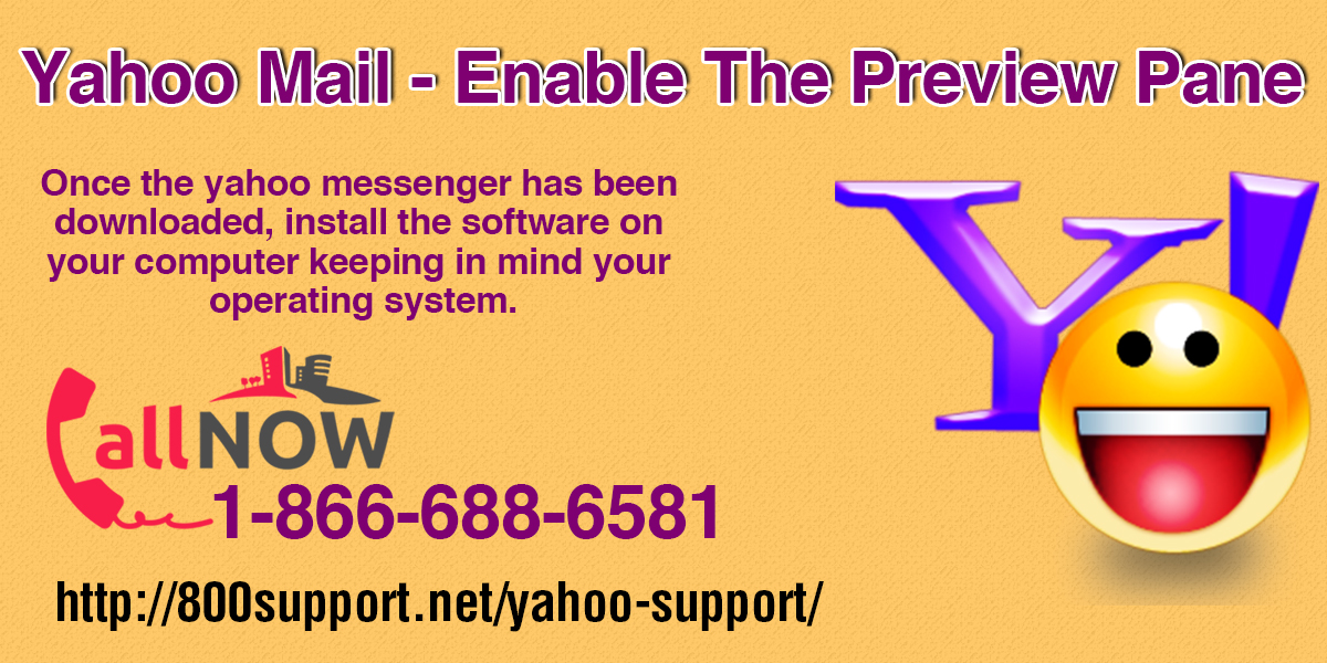 Yahoo Mail - Enable the preview pane