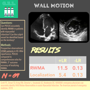 WAMAMI! Wall Motion Abnormalities in Acute Myocardial Infarction