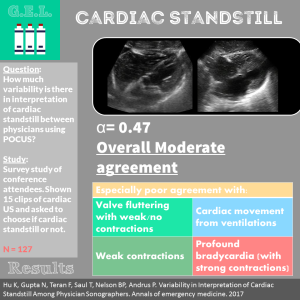 Variability in Interpretation of Cardiac Standstill