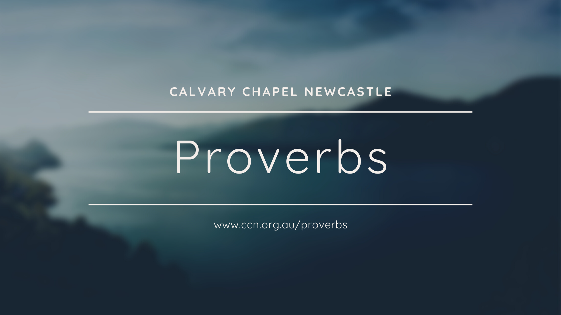 Proverbs 30 : 1 - 3