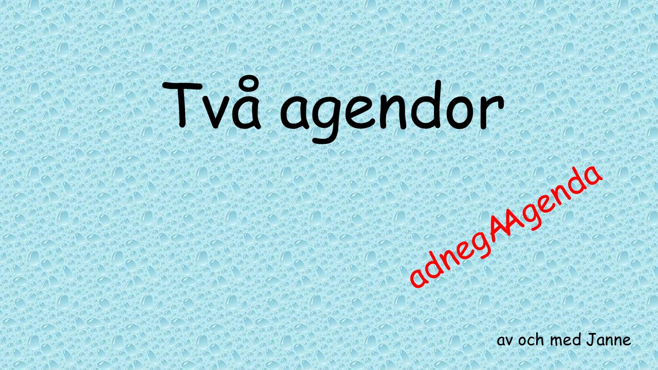 Två Agendor