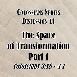Colossians Series - Discussion 11: The Space of Transformation - Part 1 (Colossians 3:18 - 4:1)