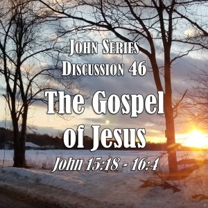 S05 E46 John Series - Discussion 46:  The Gospel of Jesus (John 15:18 - 16:4)