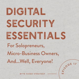 Digital Security Essentials For Solopreneurs, Micro-Business Owners, And...Well, Everyone!