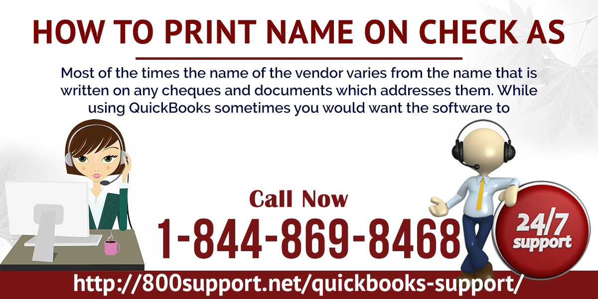 How to print name on check as