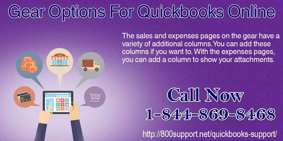 Gear Options for QuickBooks Online