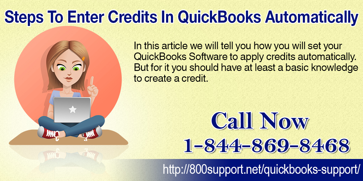 Steps to enter Credits in QuickBooks Automatically