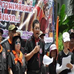 The Labor Link - Sawit Kaewwan, the secretary general of the State Enterprises Workers’ Relations Confederation (SERC) in Thailand