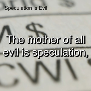 Speculation is Evil