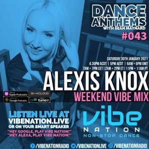 DANCE ANTHEMS #043 - [Alexis Knox Guest Mix] - 30th January 2021