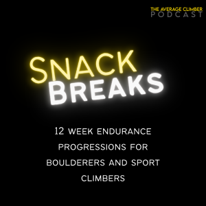 SNACK BREAK: 12 week endurance progressions for boulderers and sport climbers