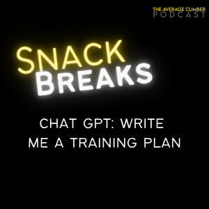 ChatGPT: Write Me a Training Plan