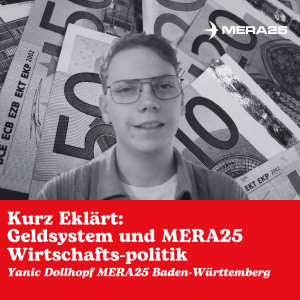 Kurz erklärt: Geldsystem und MERA25 Wirtschaftspolitik