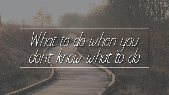 03/22/2020 “What to do when you don’t know what to do” - Pastor Keith Bruner