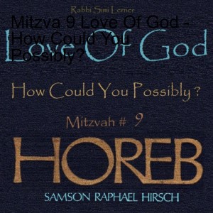 Rav Hirsch HOREB -  Mitzvah #9 Love Of God - How Could You Possibly?