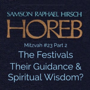 Mitzvah #23 Part 2  The Festivals Their Guidance & Spiritual Wisdom